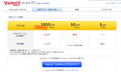 Yahoo ボックスの使い方